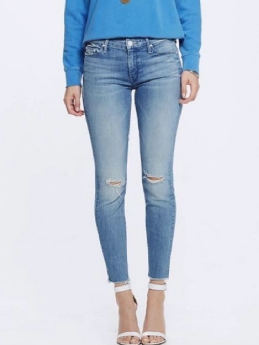 Women’s Mother Looker Ankle Fray Wash After All These Years Jeans